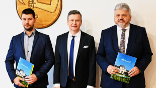 Menovanie riaditeľov - (zľava) Marek Belančat, Miloš Meričko a Alexander Fecura