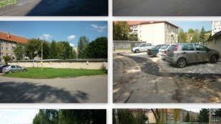 Odstavné plochy na ul. Ševčenkova - pred a po