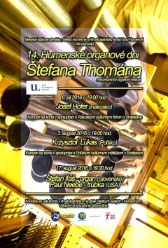 14. Humenské organové dni Štefana Thomána
