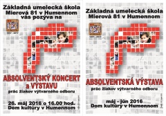 Absolventská výstava a koncert ZUŠ