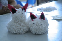 Deti vyrábali vlnené zvieratká