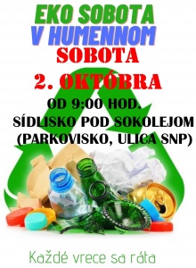 EKO sobota – 2. októbra
