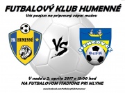 FK Humenné pozýva na prípravný zápas