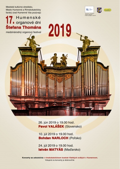Humenské organové dni 2019