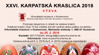 Karpatská Kraslica 2018 − V Ý Z V A