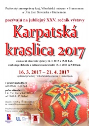 Karpatská kraslica 2017 vo Vihorlatskom múzeu v Humennom