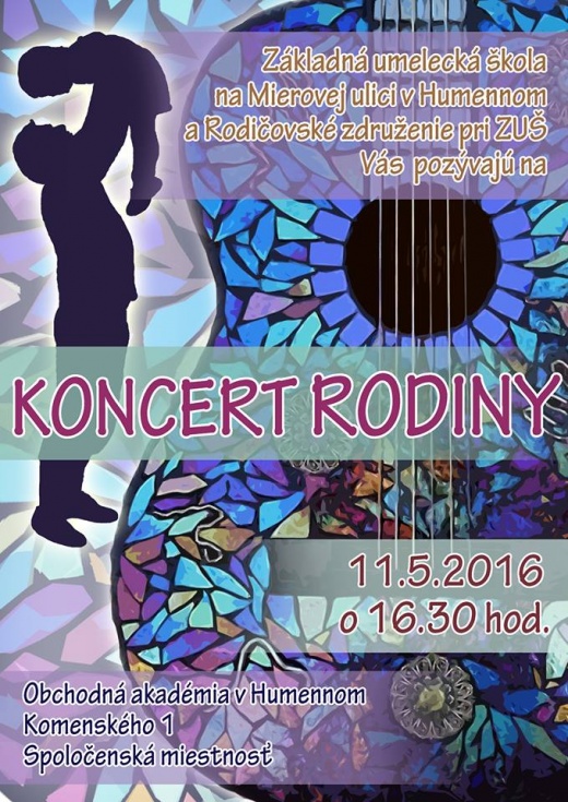 Koncert rodiny 2016
