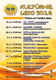Kultúrne leto 2016