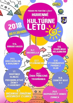 Kultúrne leto 2018
