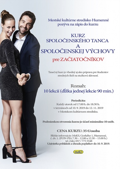 MsKS – kurzy spoločenského tanca