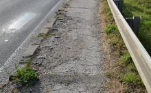 NA NADJAZDE opravia chodníky [po oboch stranách]