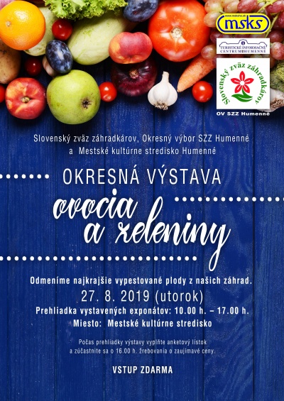 Okresná výstava ovocia a zeleniny 2019
