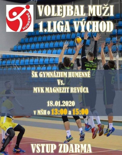 POZVÁNKA: Volejbal muži 1. liga Východ
