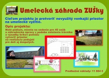 Participatívny rozpočet: víťazom Umelecká záhrada ZUŠky