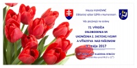 Pozvánka na oslavy 72. výročia oslobodenia SR a ukončenia 2. sv. vojny