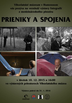 Pozvánka na vernisáž Prieniky a spojenia 2015