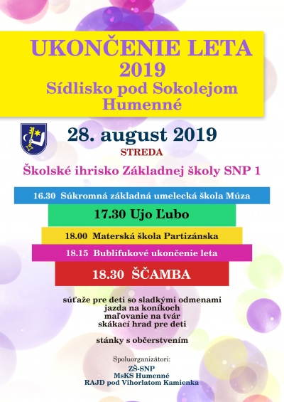 Ukončenie leta 2019