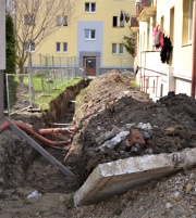 Výkopové práce na Kukorelliho ulici