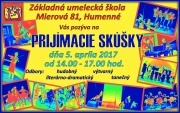 ZUŠ na Mierovej ulici pozýva na prijímacie skúšky