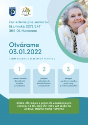 Zariadenie pre seniorov – leták