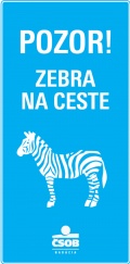 Zebra na ceste – ČSOB