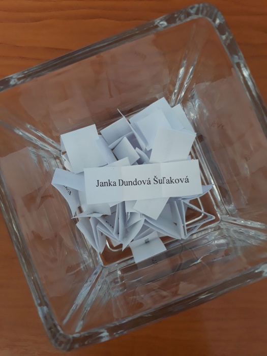 Výhercom JANKA DUNDOVÁ ŠUĽAKOVÁ