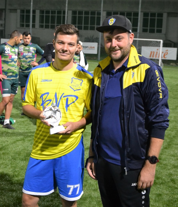 Najlepší strelec Vojtech Turek a Peter Barnišin