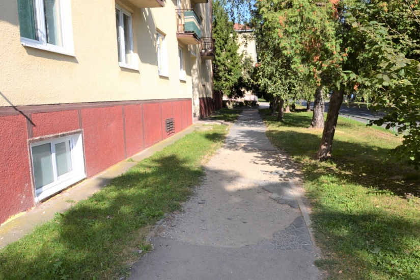 Chodník na Sokolovskej ulici