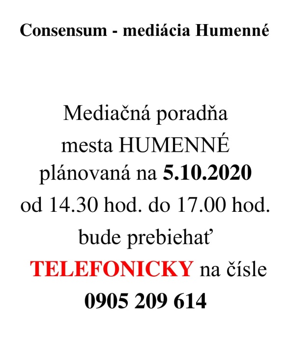 Mediačná poradňa telefonicky