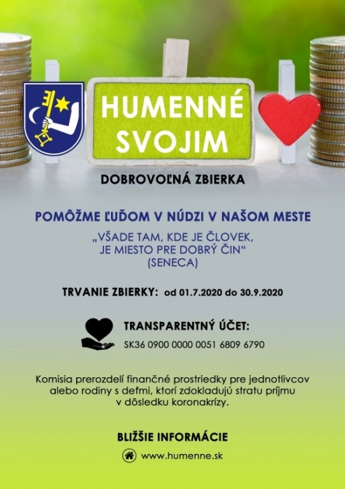 Dobrovoľná zbierka "Humenné svojim"