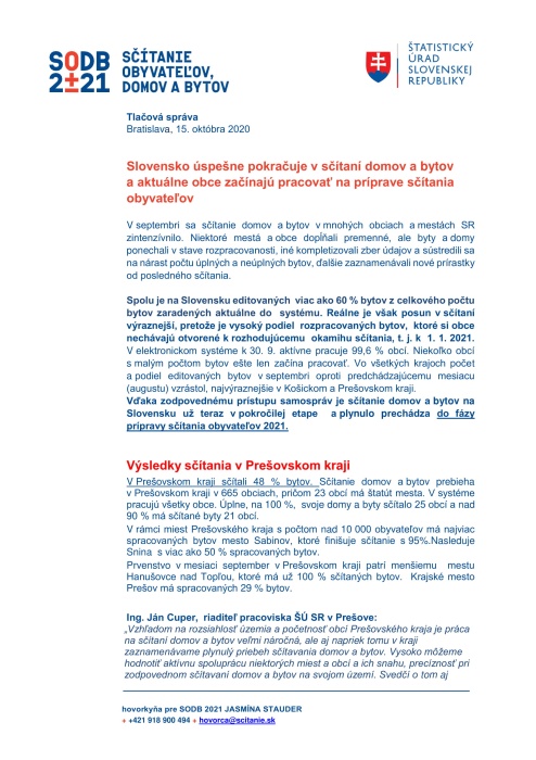 Sčítanie domov a bytov prebieha
