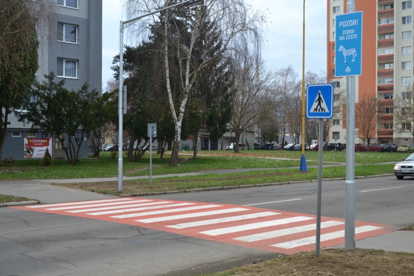 "Zebra na ceste" Laborecká ulica