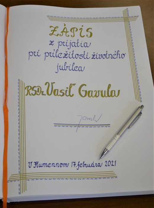 Podpis v Pamätnej knihe