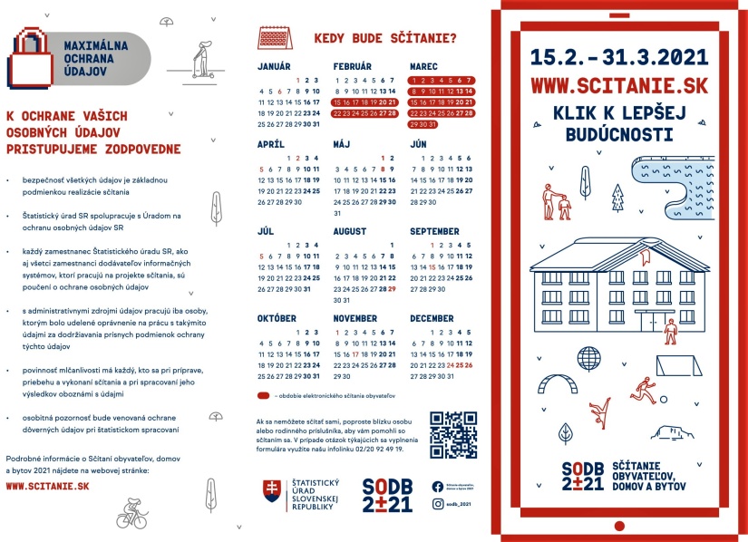 Sčítanie obyvateľstva 2021 - klik pre lepšiu budúcnosť