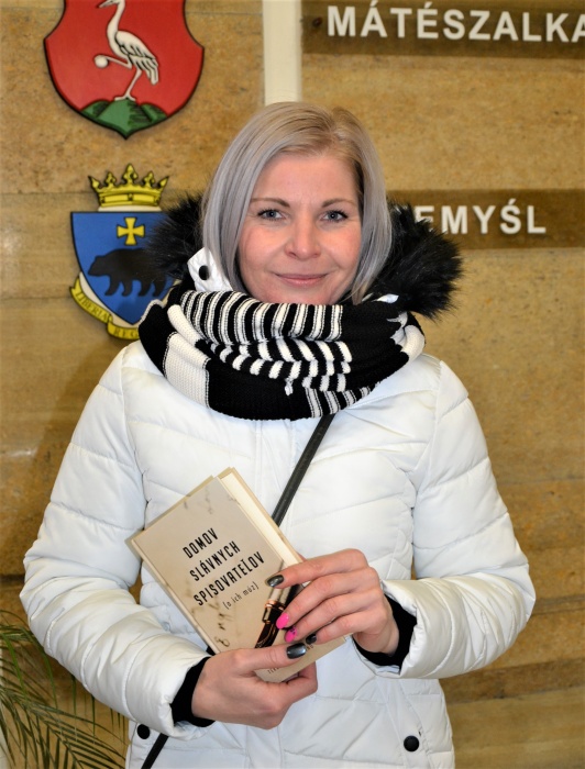 Emília Volesková Basošová - výherkyňa knihy Domov slávnych spisovateľov