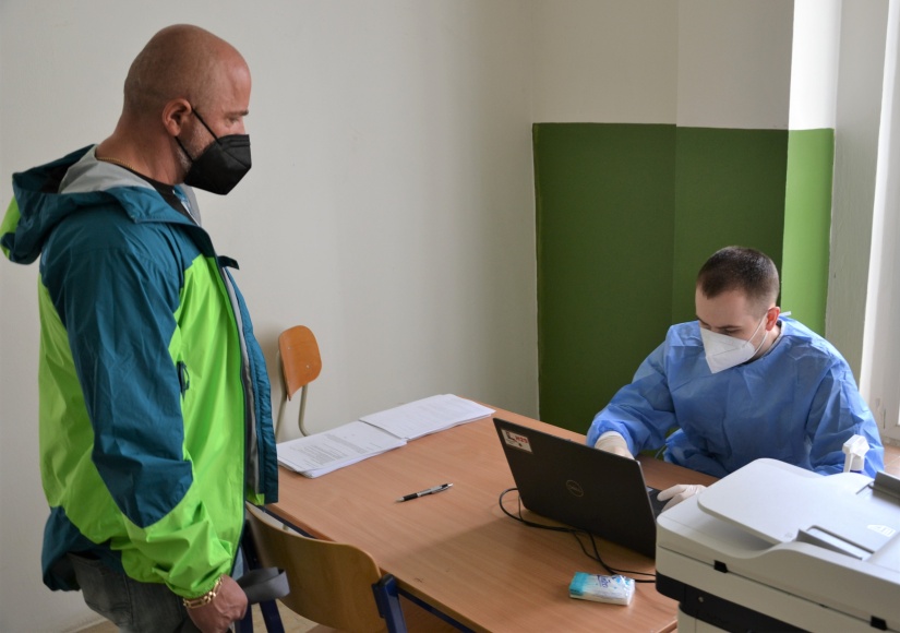 Veľkokapacitné očkovacie centrum v Humennom (16.5.)