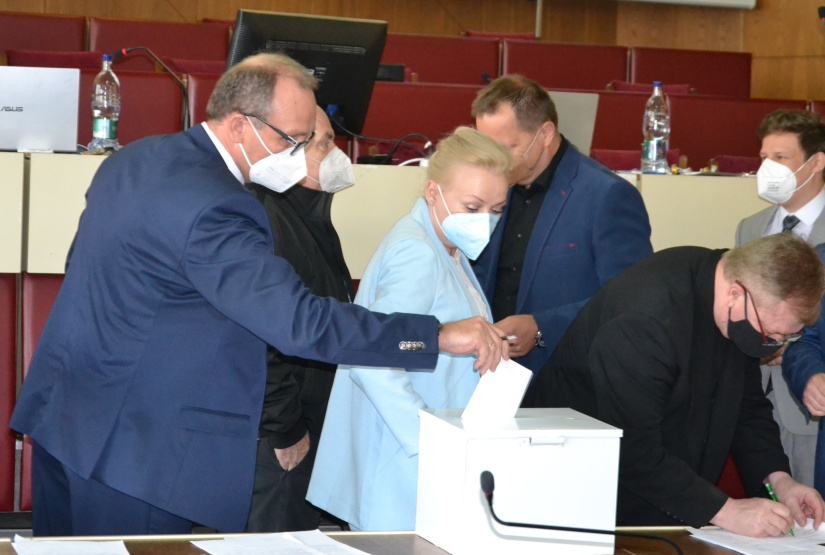 Hlasovanie poslancov MsZ Humenné
