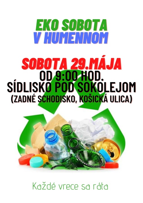 EKO sobota - 29. mája