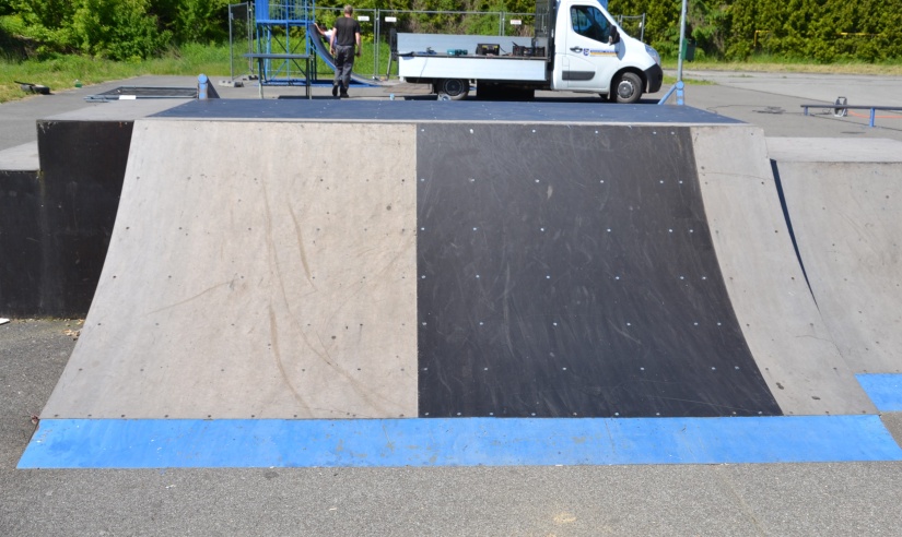 Opravené skateparkové ihrisko