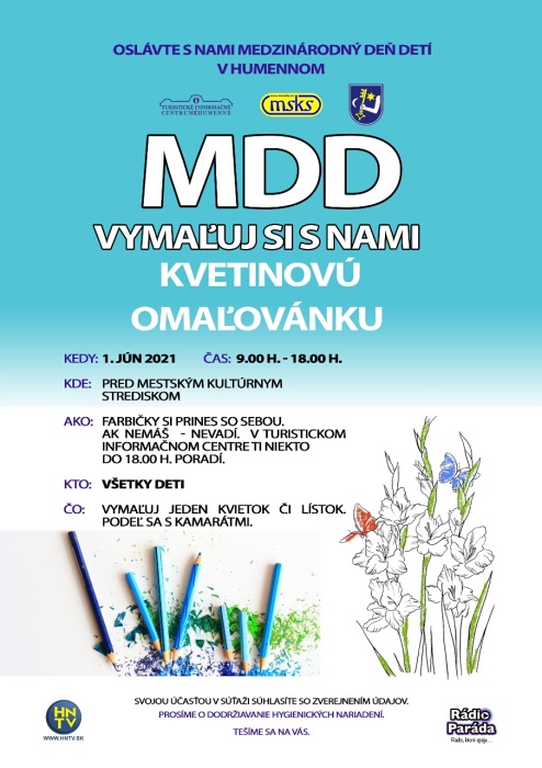 MDD - Vymaľuj si s nami kvetinovú omaľovánku