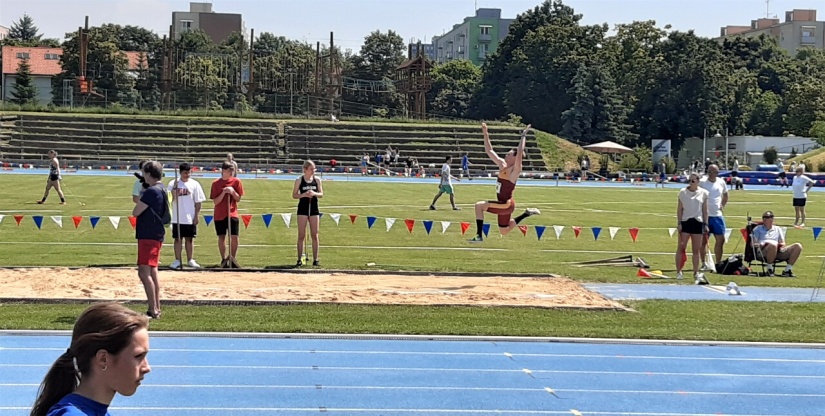 Patrik Megela (2. kolo Slovenskej atletickej ligy v Trnave)