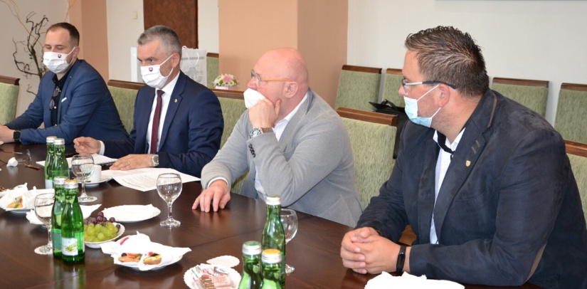 Pracovné stretnutie Miloša Merička a Jaroslava Kmeťa
