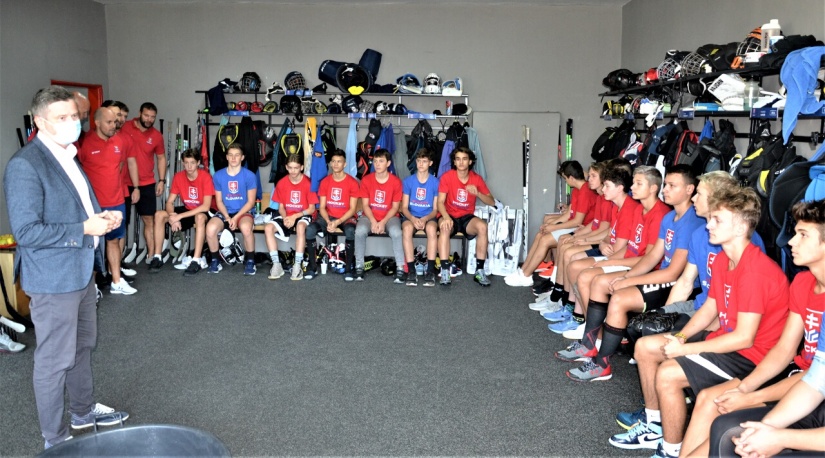 Hokejisti SR U-16 v Humennom