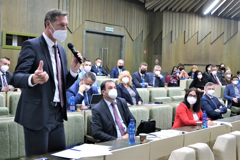 Diskutujúci Milan Majerský, predseda PSK