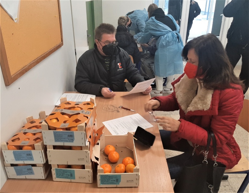 Veľkokapacitné očkovacie centrum (Obchodná akadémia) 5.12.2021