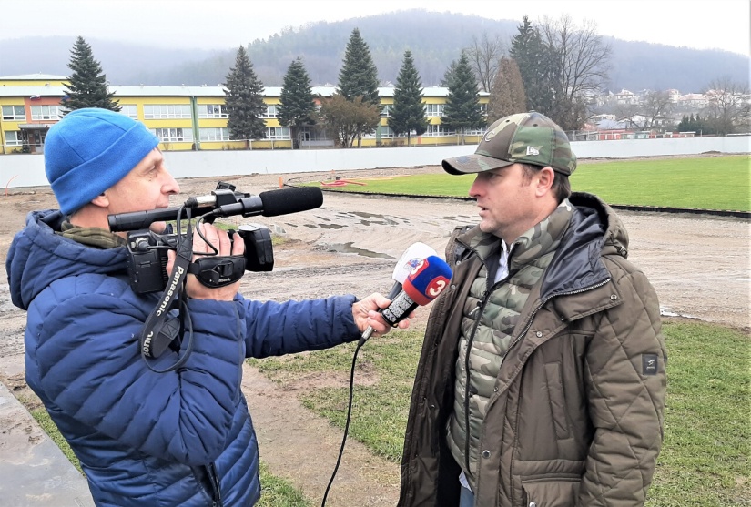 O výstavbu ľahkoatletického štadióna sa zaujímala spravodajská televízia