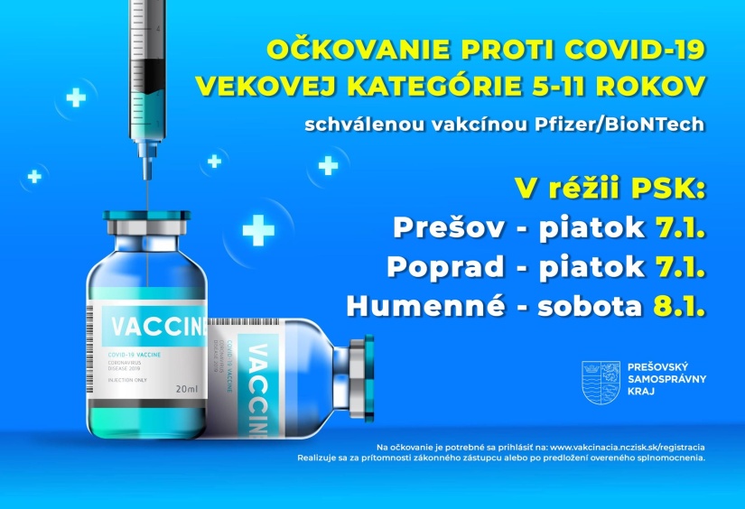 Očkovanie v Humennom aj pre deti