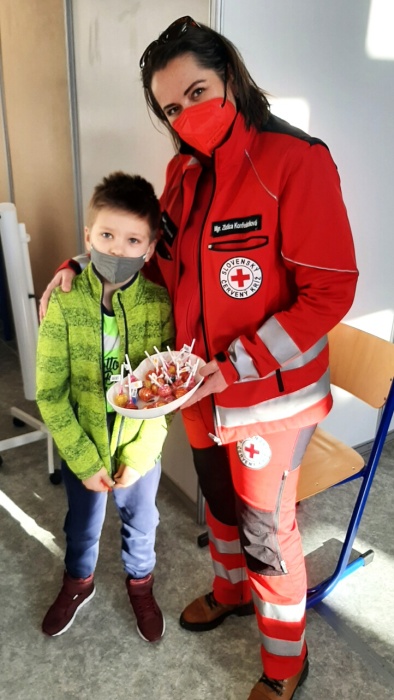 Veľkokapacitné očkovacie centrum (Obchodná akadémia) 29.1.2022