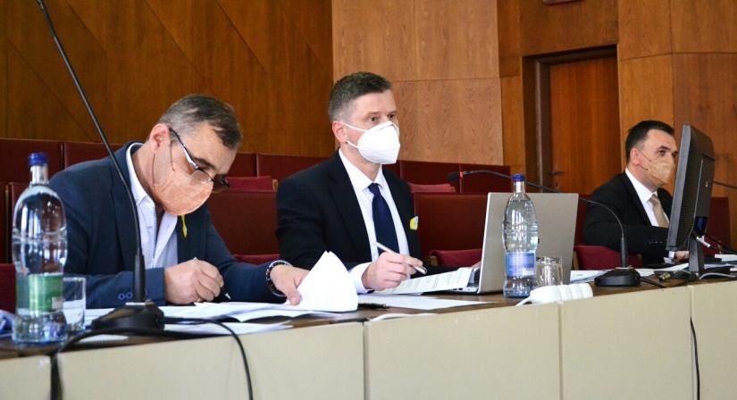 Slavomír Novák, primátor mesta Miloš Meričko a Ondrej Babjarčík