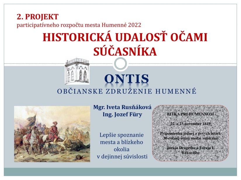 Participatívny rozpočet 2022: Historická udalosť